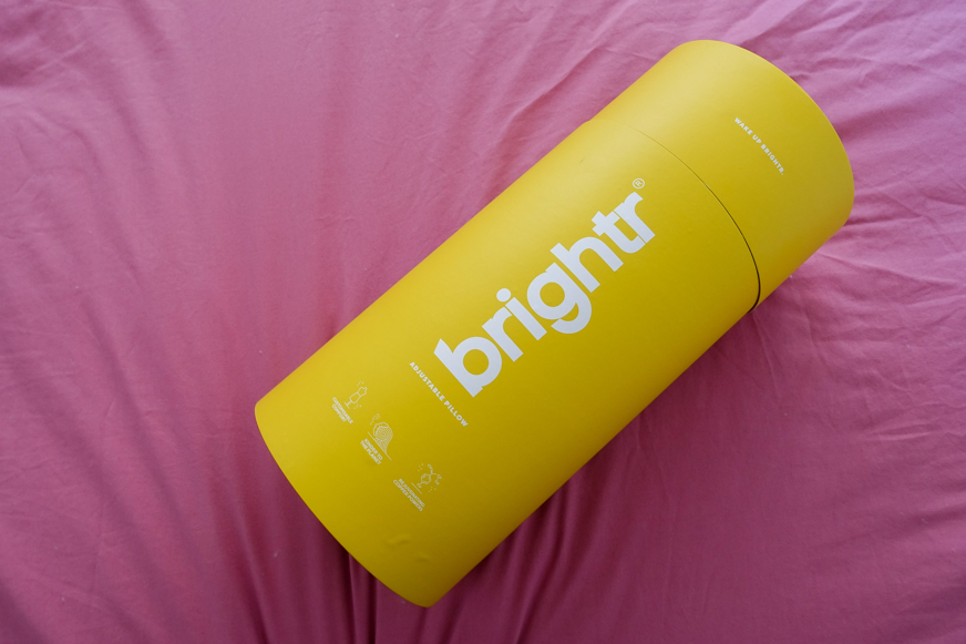 brightr eclipse pillow cardboard delivery cylinder